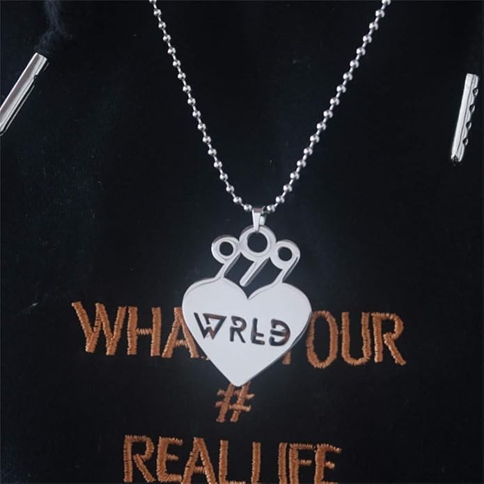 Juice WRLD 999 heart stainless steel chain!