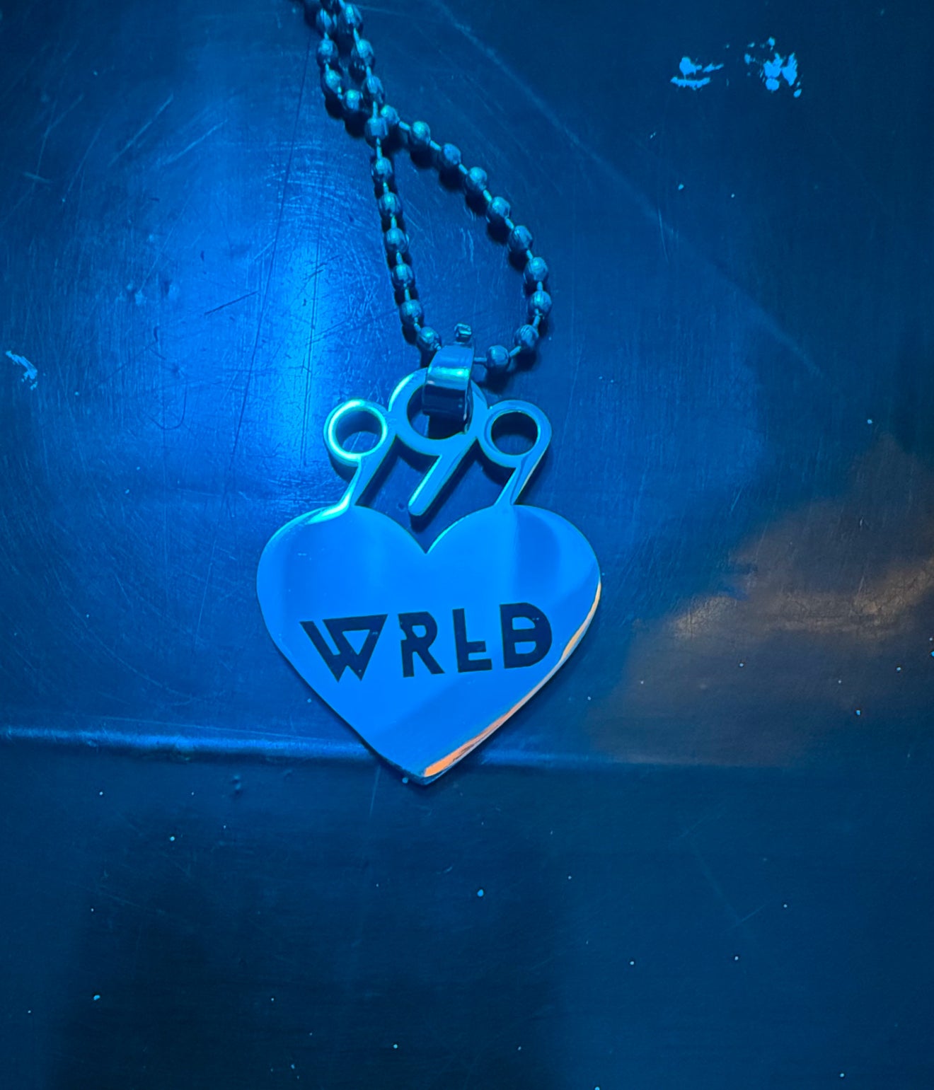 Juice WRLD 999 heart stainless steel chain!