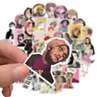 50 pieces LIL PEEP Rapper Stickers Lil Peep Rubber Wristbands Included!