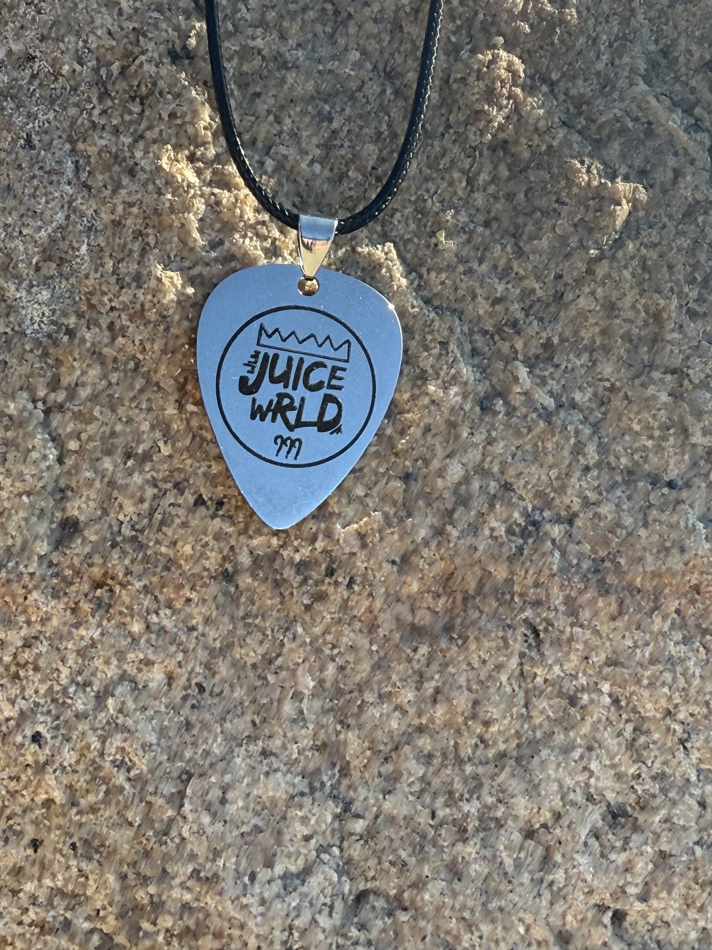 Juice WRLD Stainless Steel Guitar Pick Chain