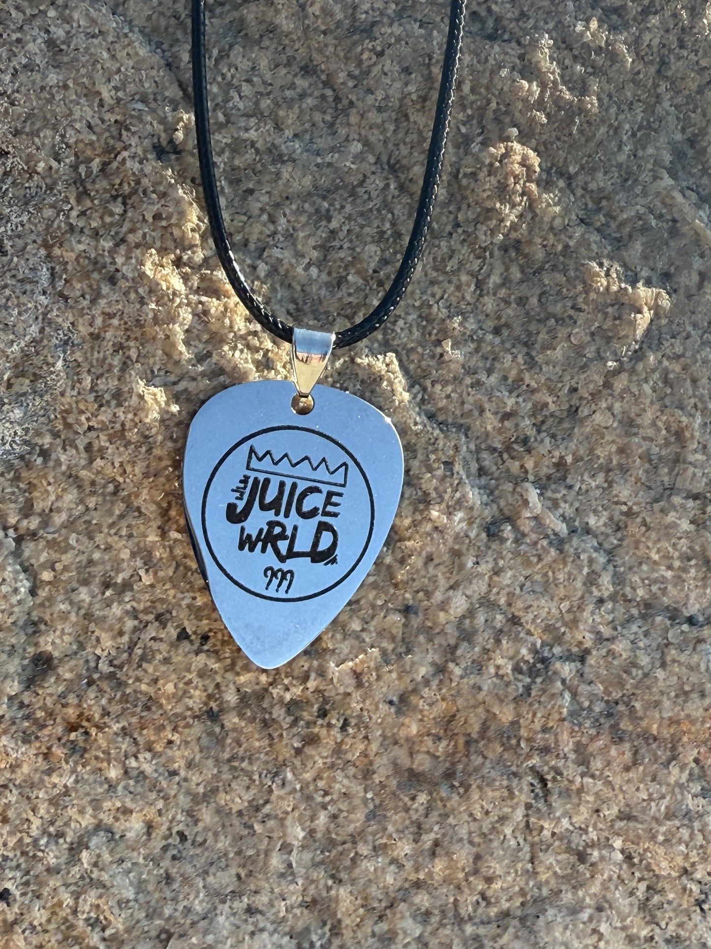 Juice WRLD Stainless Steel Guitar Pick Chain