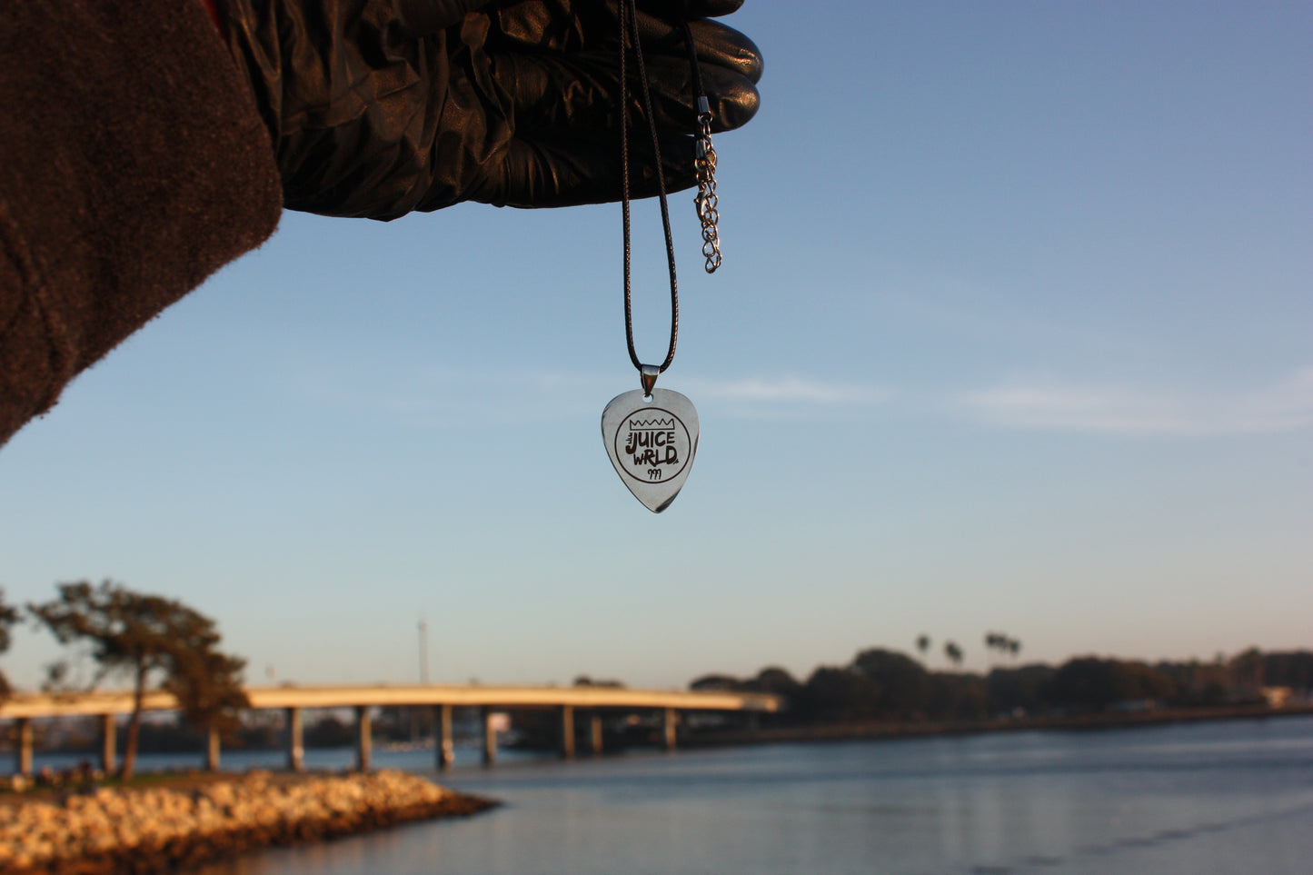 Juice WRLD Stainless Steel Guitar Pick Chain