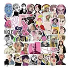 50 pieces LIL PEEP Rapper Stickers Lil Peep Rubber Wristbands Included!