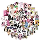 50 pieces LIL PEEP Rapper Stickers Lil Peep Rubber Wristbands Included!