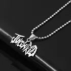 Juice WRLD Letter goth steel necklace